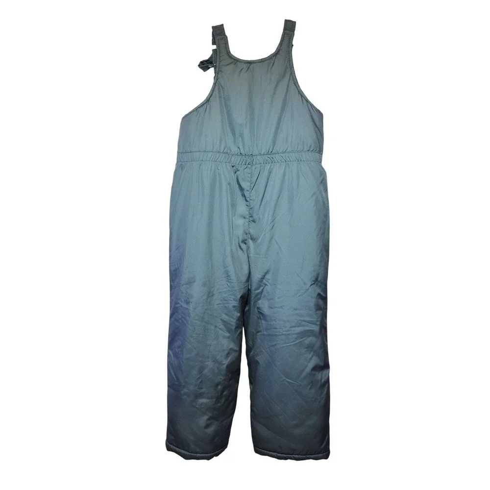 OshKosh‎ Bgosh Girls Gray Fleece Lined Insulated Snow Bib Overalls Size 6X